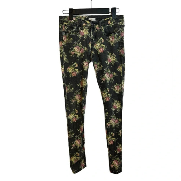 Forever 21 Low Rise Floral Skinny Jeans - Picture 1 of 4